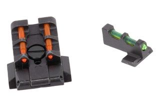 Adjustable 3 dot sight set for S&W M&P handguns. The HIVIZ 3 dot sight set uses interchangeable red, white, and green pipes.